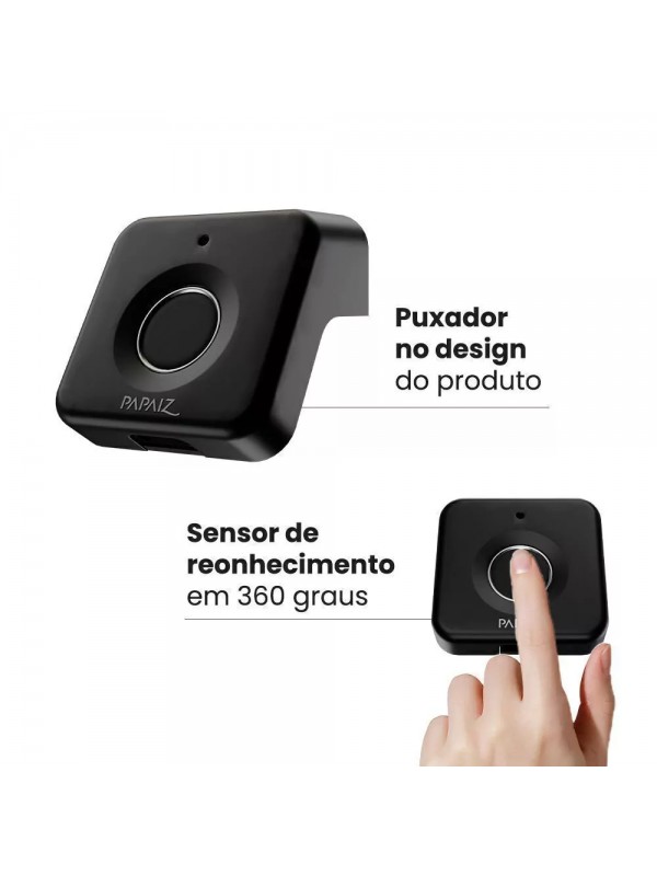 Fechadura Eletrônica Biométrica Para Móveis Com Puxador PPZ-1005